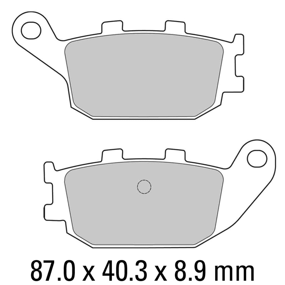 FERODO Brake Disc Pad Set - FDB2130 AG Argento Compound - Non Sinter for Road