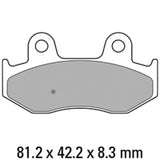 FERODO Brake Disc Pad Set - FDB2132 AG Argento Compound - Non Sinter for Road