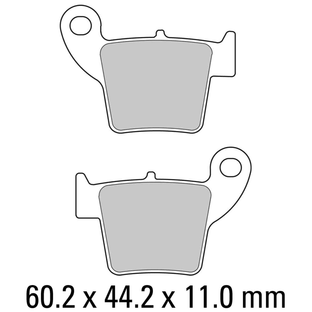 FERODO Brake Disc Pad Set - FDB2139 EF ECO Friction Compound - Non Sintered