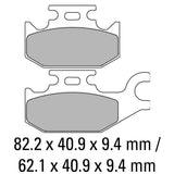 FERODO Brake Disc Pad Set - FDB2148 EF ECO Friction Compound - Non Sinter for Road