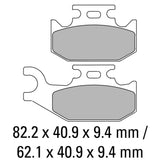 FERODO Brake Disc Pad Set - FDB2149 SG Sinter Grip SG Compound - Road, Off-Road or Competition