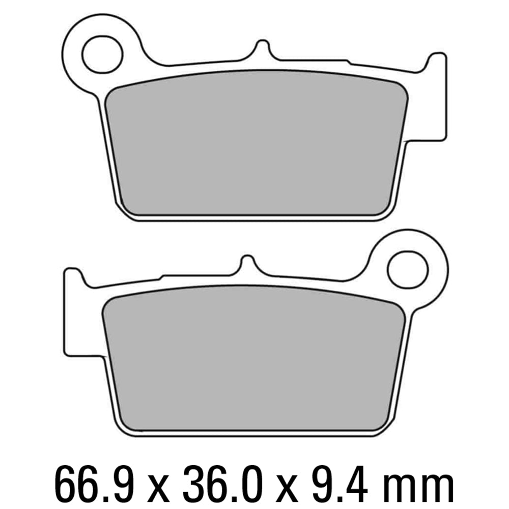 FERODO Brake Disc Pad Set - FDB2162 EF ECO Friction Compound - Non Sinter for Road