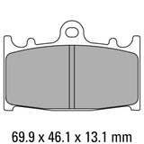 FERODO Brake Disc Pad Set - FDB2163 ST