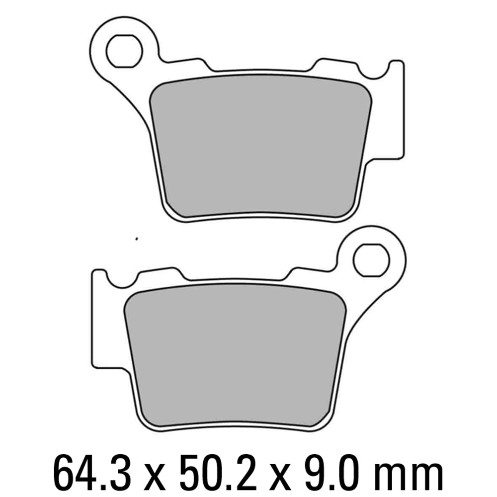 FERODO Brake Disc Pad Set - FDB2165 EF ECO Friction Compound - Non Sinter for Road