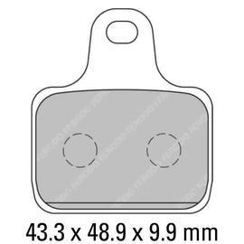 FERODO Race Brake Disc Pad Set - FDB2166 XR (Set Of 4 Pads)