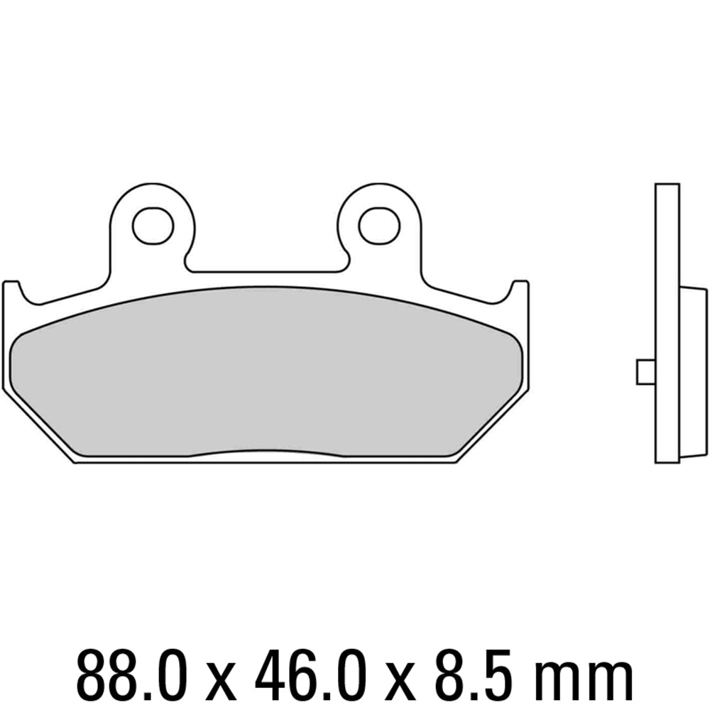 FERODO Brake Disc Pad Set - FDB2173 EF ECO Friction Compound - Non Sinter for Road