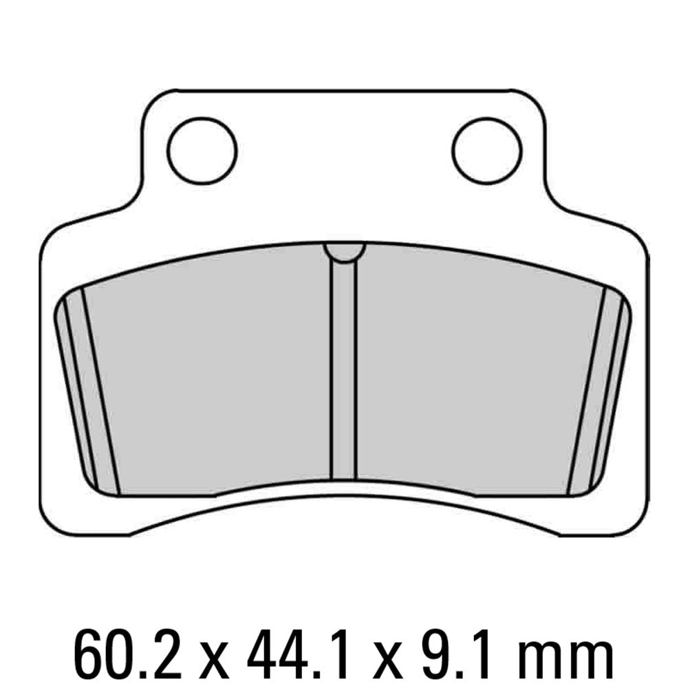 FERODO Brake Disc Pad Set - FDB2191 EF ECO Friction Compound - Non Sinter for Road