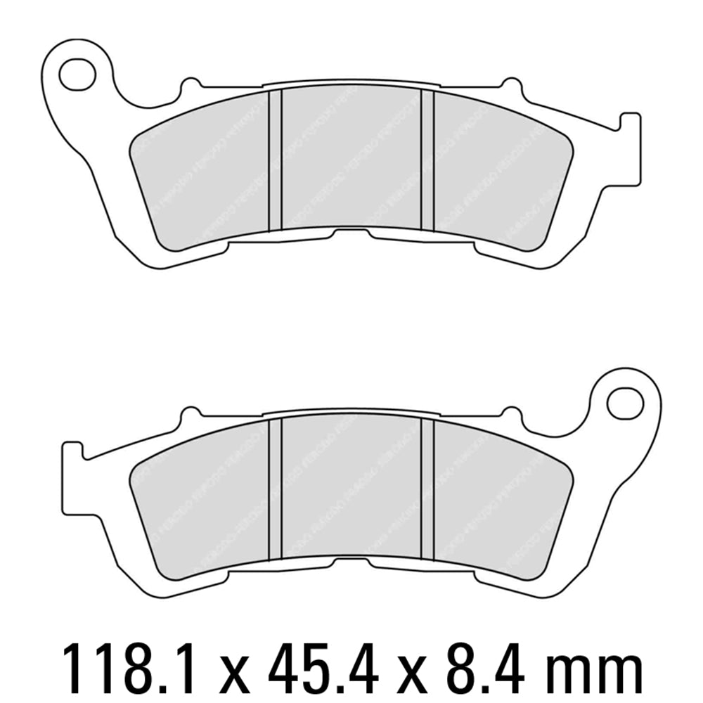 FERODO Brake Disc Pad Set - FDB2196 EF ECO Friction Compound - Non Sinter for Road