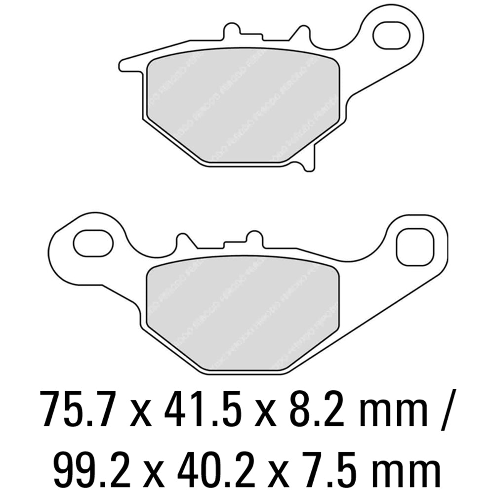 FERODO Brake Disc Pad Set - FDB2197 SG Sinter Grip SG Compound - Road, Off-Road or Competition