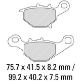 FERODO Brake Disc Pad Set - FDB2197 SG Sinter Grip SG Compound - Road, Off-Road or Competition