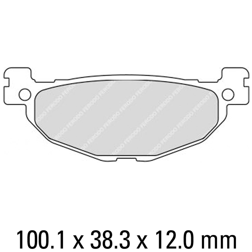 FERODO Brake Disc Pad Set - FDB2200 EF ECO Friction Compound - Non Sinter for Road