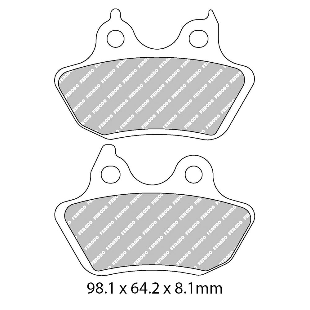 FERODO Brake Disc Pad Set - FDB2202 P Platinum Compound - Non Sinter for Road or Competition