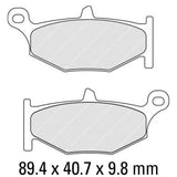 FERODO Brake Disc Pad Set - FDB2213 P Platinum Compound - Non Sinter for Road or Competition