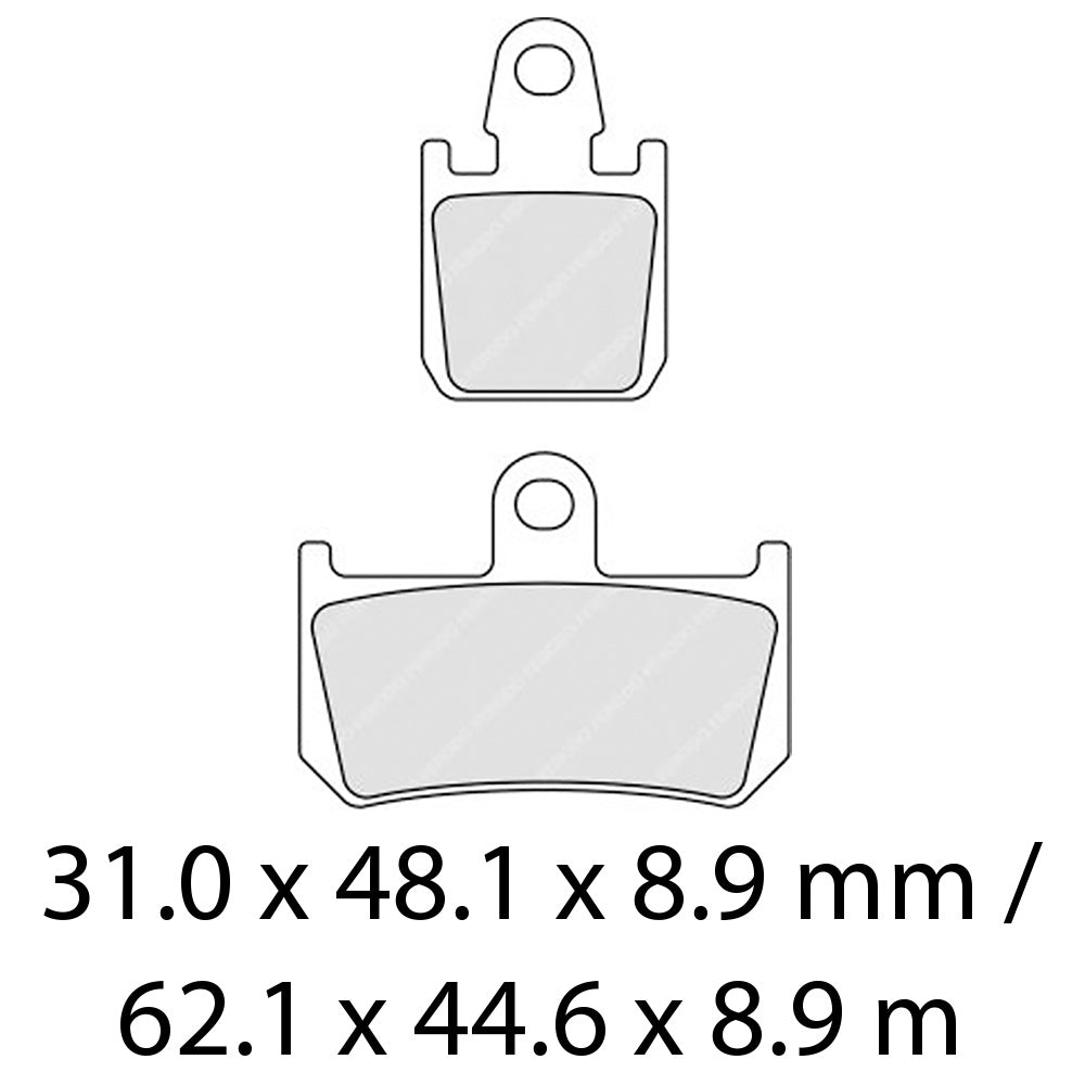 FERODO Brake Disc Pad Set - FDB2217 CP211 Carbon Grip Compound - Racing Non Sintered