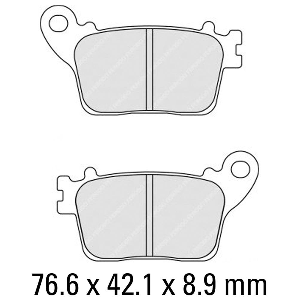 FERODO Brake Disc Pad Set - FDB2221 P Platinum Compound - Non Sinter for Road or Competition