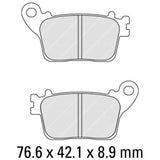 FERODO Brake Disc Pad Set - FDB2221 P Platinum Compound - Non Sinter for Road or Competition