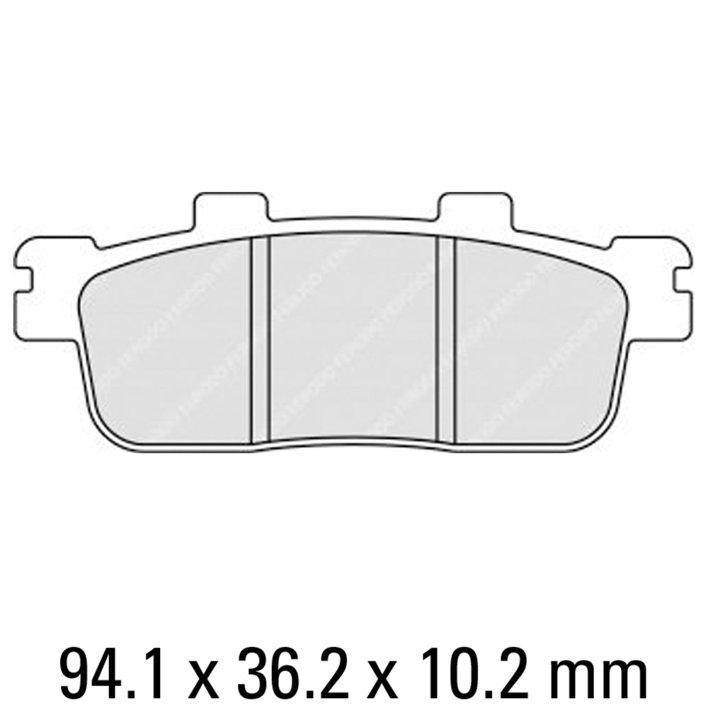 FERODO Brake Disc Pad Set - FDB2226 EF ECO Friction Compound - Non Sinter for Road