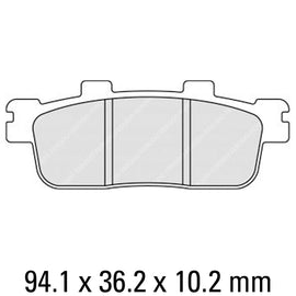 FERODO Brake Disc Pad Set - FDB2226 EF ECO Friction Compound - Non Sinter for Road