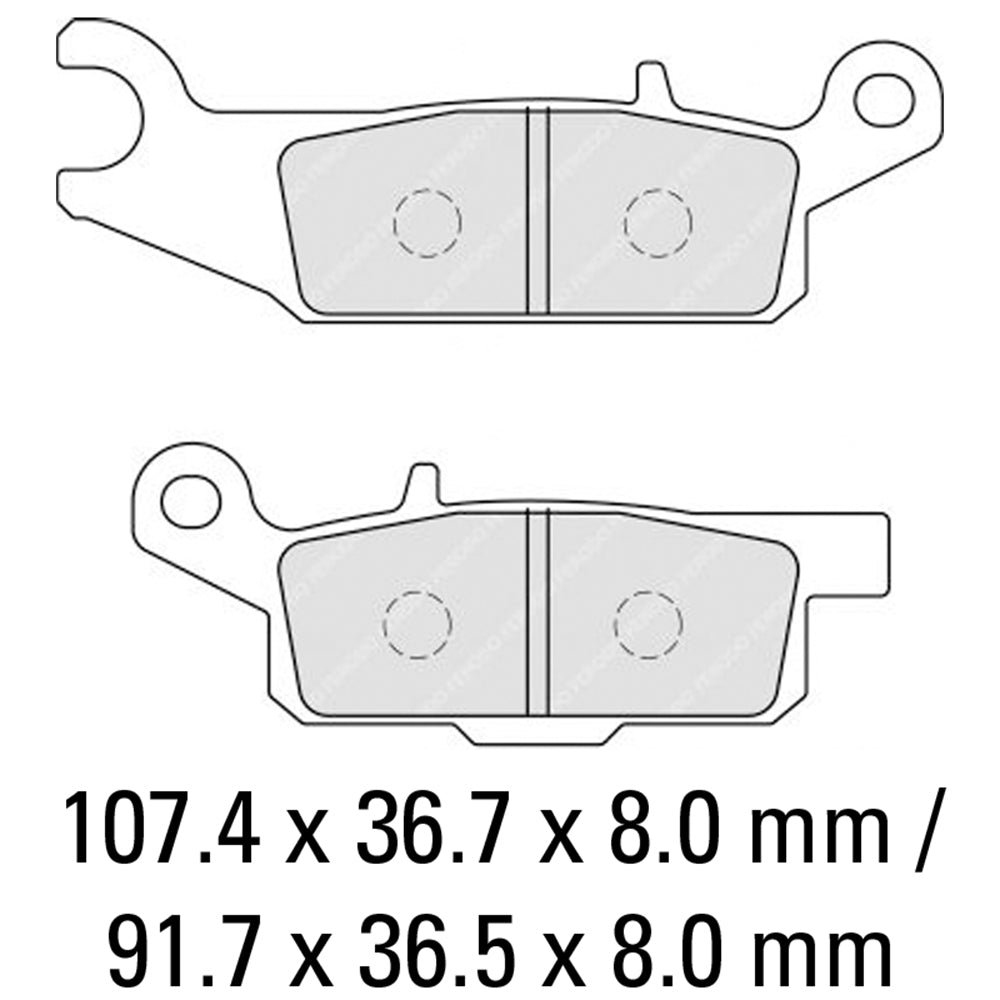 FERODO Brake Disc Pad Set - FDB2230 SG Sinter Grip SG Compound - Road, Off-Road or Competition