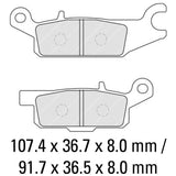 FERODO Brake Disc Pad Set - FDB2231 SG Sinter Grip SG Compound - Road, Off-Road or Competition