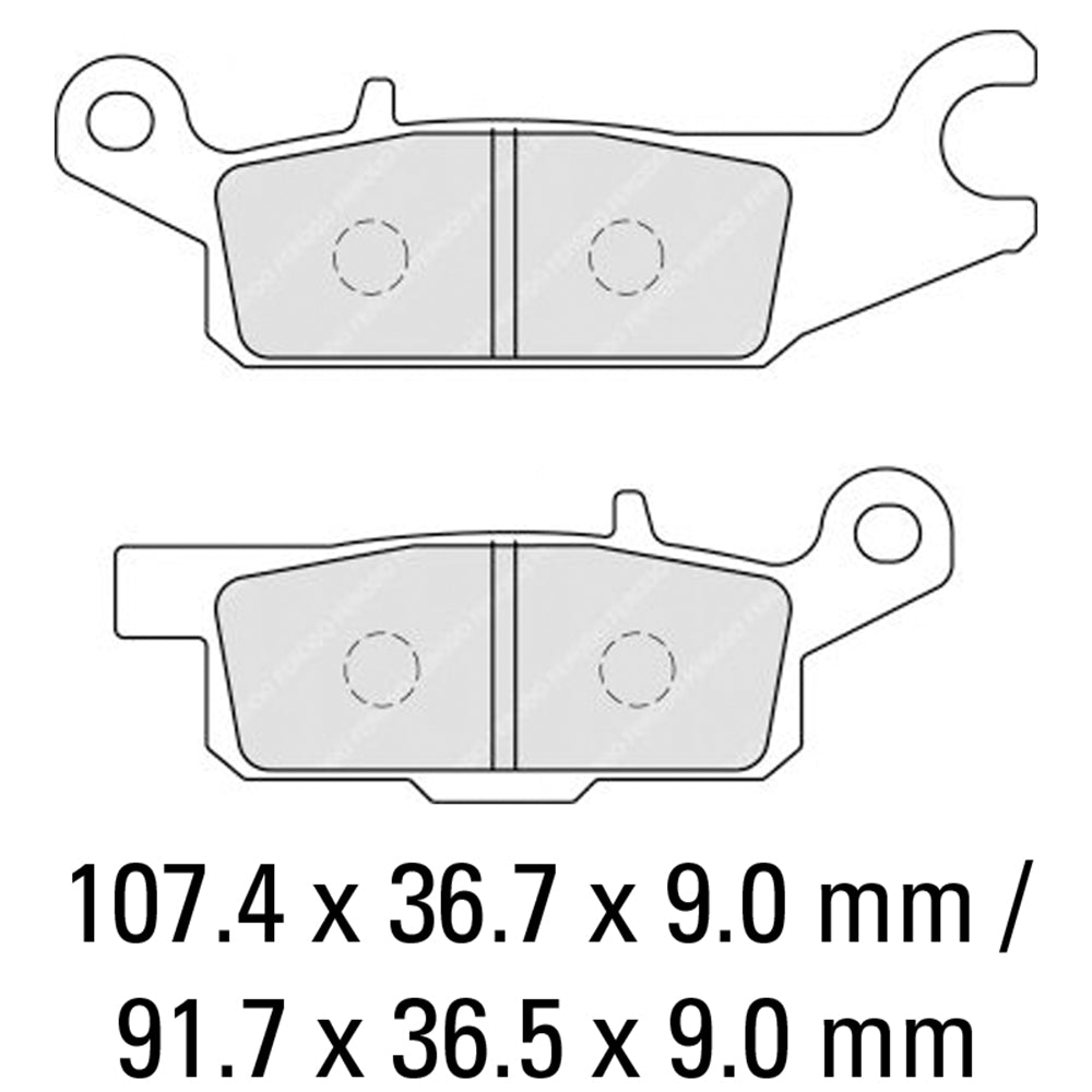 FERODO Brake Disc Pad Set - FDB2233 SG Sinter Grip SG Compound - Road, Off-Road or Competition