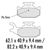 FERODO Brake Disc Pad Set - FDB2235 SG Sinter Grip SG Compound - Road, Off-Road or Competition