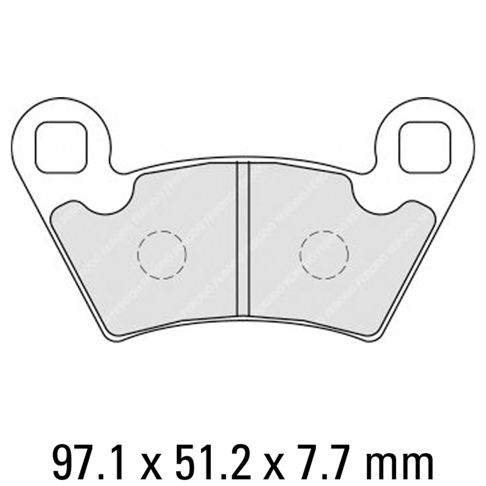 FERODO Brake Disc Pad Set - FDB2236 SG Sinter Grip SG Compound - Road, Off-Road or Competition