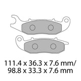 FERODO Brake Disc Pad Set - FDB2242 EF ECO Friction Compound - Non Sinter for Road