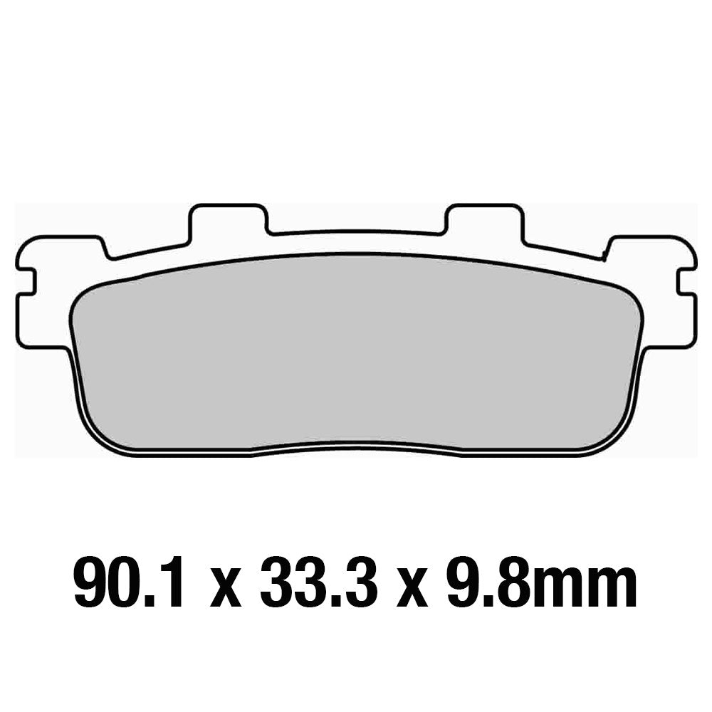 FERODO Brake Disc Pad Set - FDB2248 EF ECO Friction Compound - Non Sinter for Road