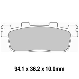 FERODO Brake Disc Pad Set - FDB2254 EF ECO Friction Compound - Non Sinter for Road