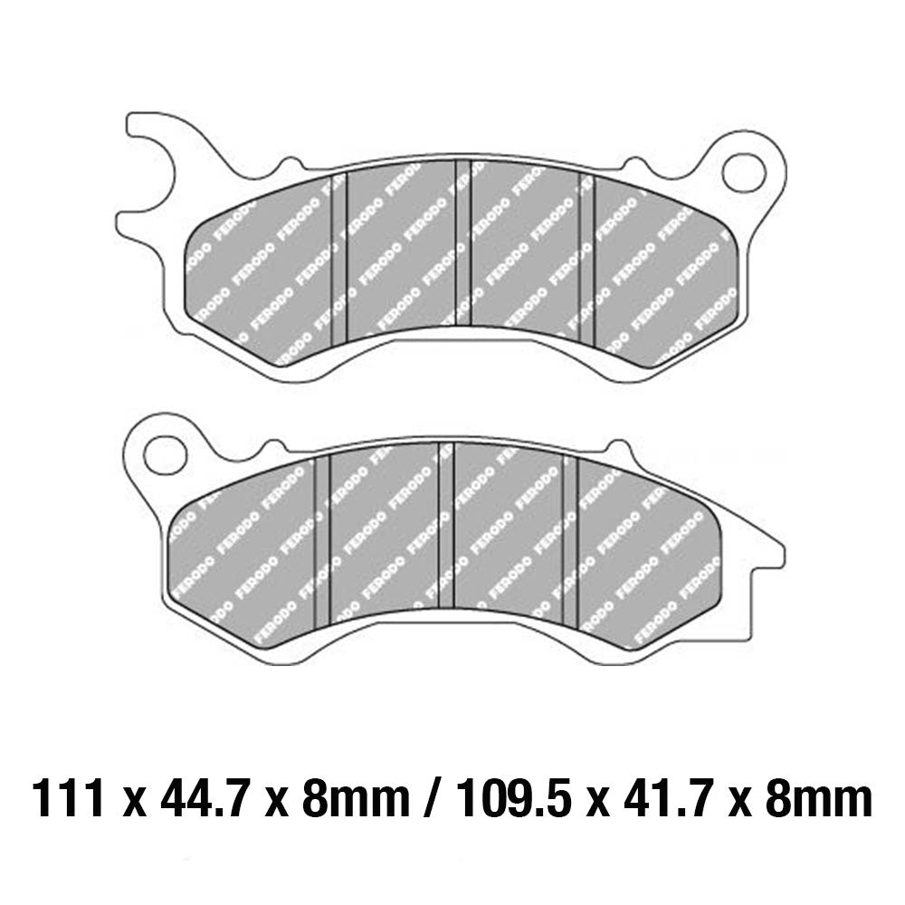 FERODO Brake Disc Pad Set - FDB2256 EF ECO Friction Compound - Non Sinter for Road