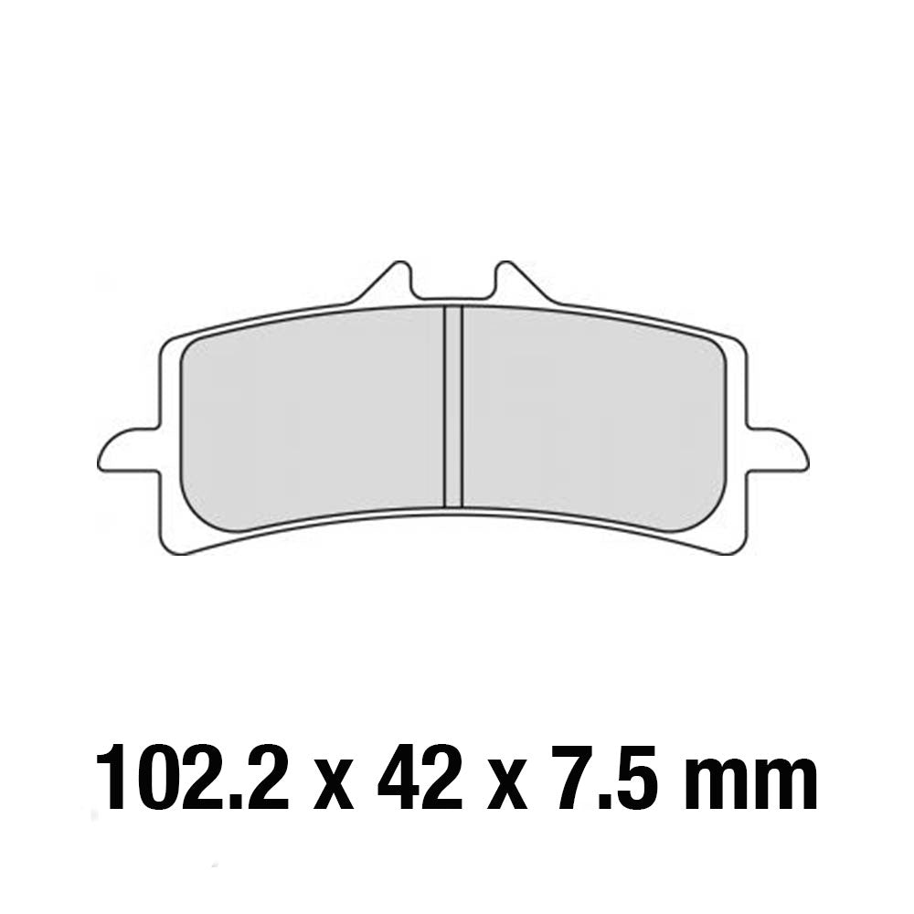 FERODO Brake Disc Pad Set - FDB2260 CP1 Ceramic Grip Compound - Racing Non Sintered