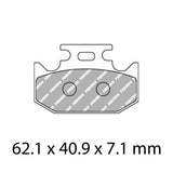 FERODO Brake Disc Pad Set - FDB2270 P Platinum Compound - Non Sinter for Road or Competition