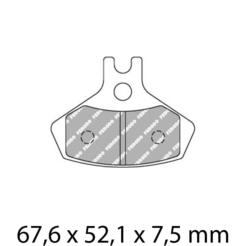 FERODO Brake Disc Pad Set - FDB2271 SG Sinter Grip SG Compound - Road, Off-Road or Competition