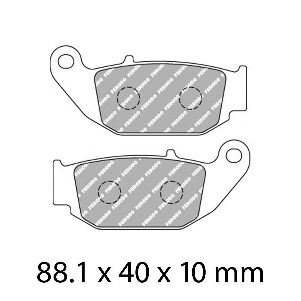 FERODO Brake Disc Pad Set - FDB2275 EF ECO Friction Compound - Non Sinter for Road