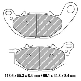 FERODO Brake Disc Pad Set - FDB2280 CPRO Ceramic Grip Pro Compound - Non Sintered for Competition use