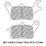 FERODO Brake Disc Pad Set - FDB2282 EF ECO Friction Compound - Non Sinter for Road