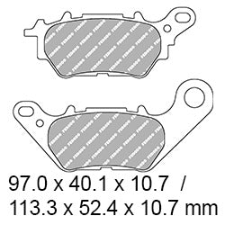 FERODO Brake Disc Pad Set - FDB2283 EF ECO Friction Compound - Non Sinter for Road