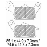 FERODO Brake Disc Pad Set - FDB2289 EF ECO Friction Compound - Non Sinter for Road