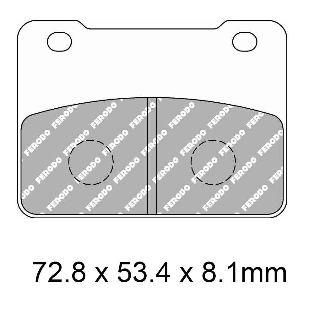 FERODO Brake Disc Pad Set - FDB2291 EF ECO Friction Compound - Non Sinter for Road