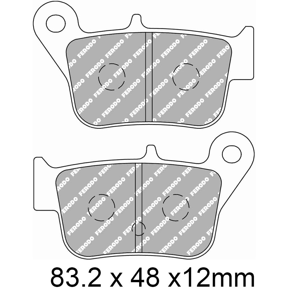 FERODO Brake Disc Pad Set - FDB2292 EF ECO Friction Compound - Non Sinter for Road