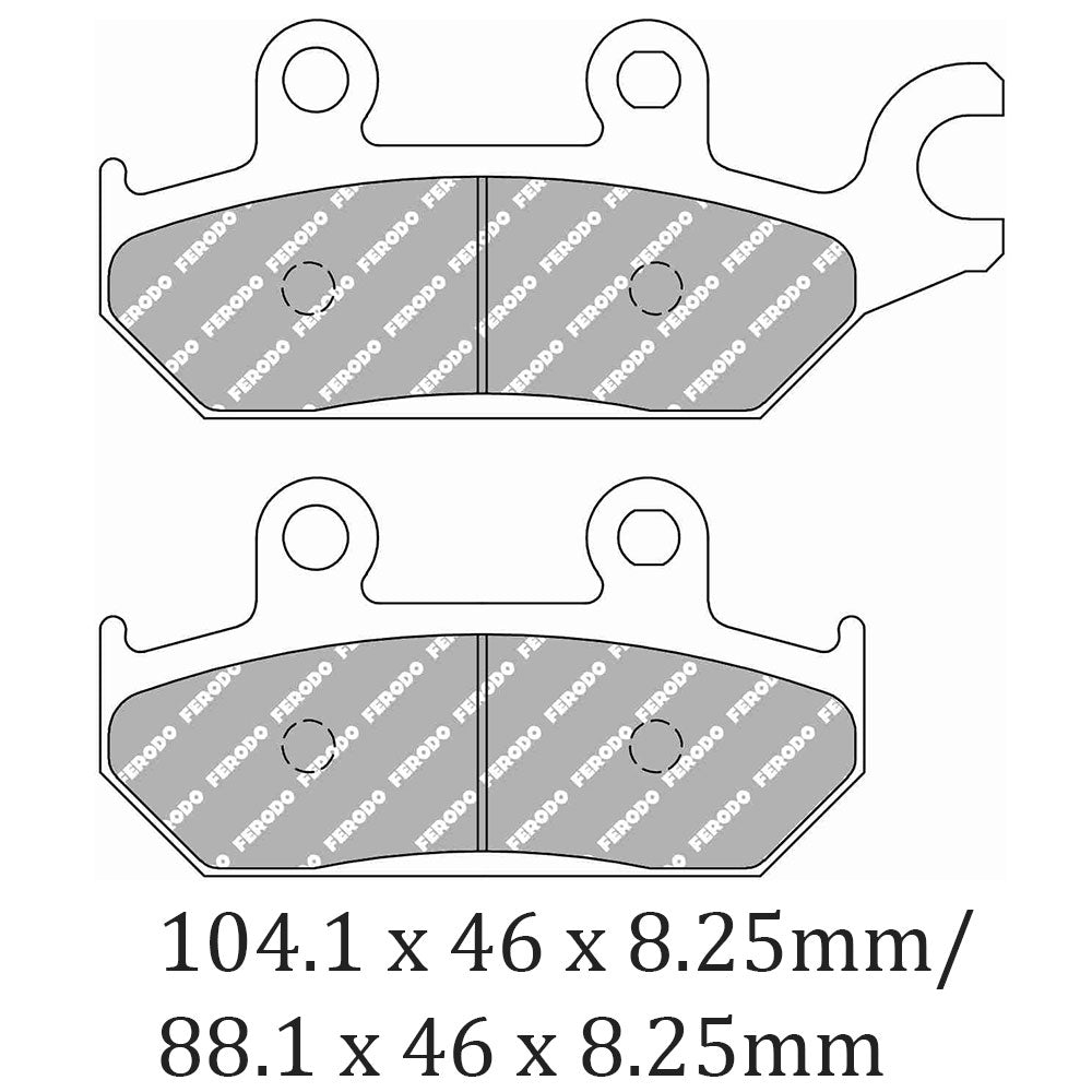 FERODO Brake Disc Pad Set - FDB2301 SG Sinter Grip SG Compound - Road, Off-Road or Competition