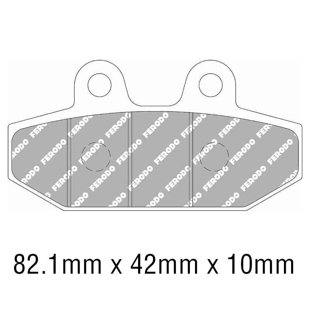 FERODO Brake Disc Pad Set - FDB2306 P Platinum Compound - Non Sinter for Road or Competition