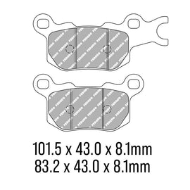 FERODO Brake Disc Pad Set - FDB2317 SG Sinter Grip SG Compound - Road, Off-Road or Competition