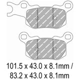 FERODO Brake Disc Pad Set - FDB2318 SG Sinter Grip SG Compound - Road, Off-Road or Competition