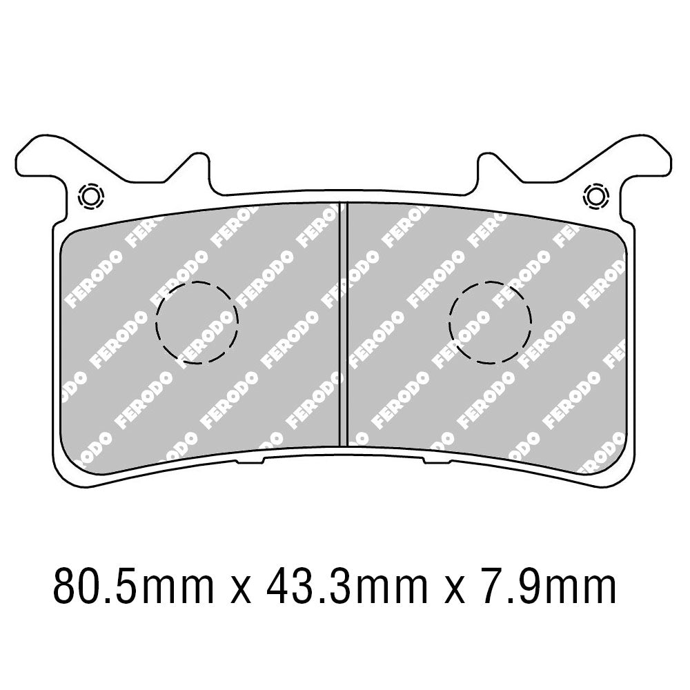 FERODO Brake Disc Pad Set - FDB2324 STSinter Grip ST Compound - Road, Track Days and Competition