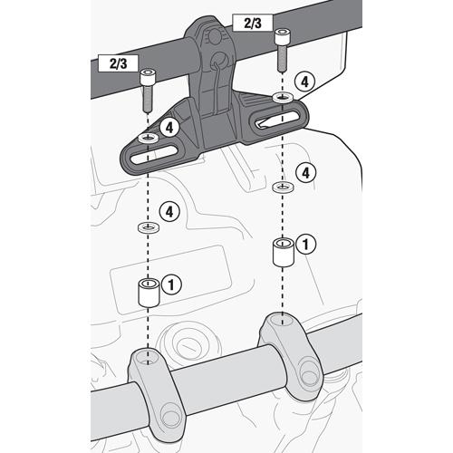 Givi Mount Kit For Givi S900A/S901A 01