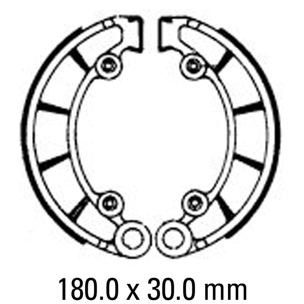 FERODO Brake Shoe Set - FSB741