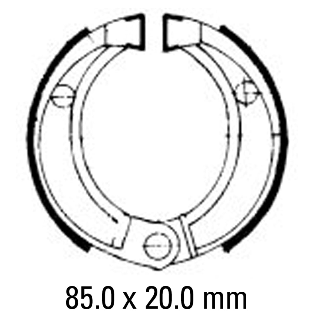 FERODO Brake Shoe Set - FSB756