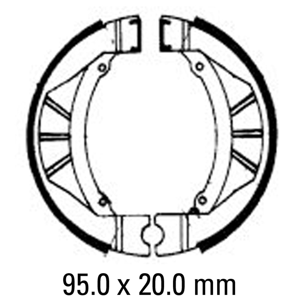 FERODO Brake Shoe Set - FSB801